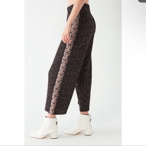 NWT Urban Outfitters Lurex Metallic Wide Leg Pants XS New Year’s Eve holiday - Picture 2 of 8